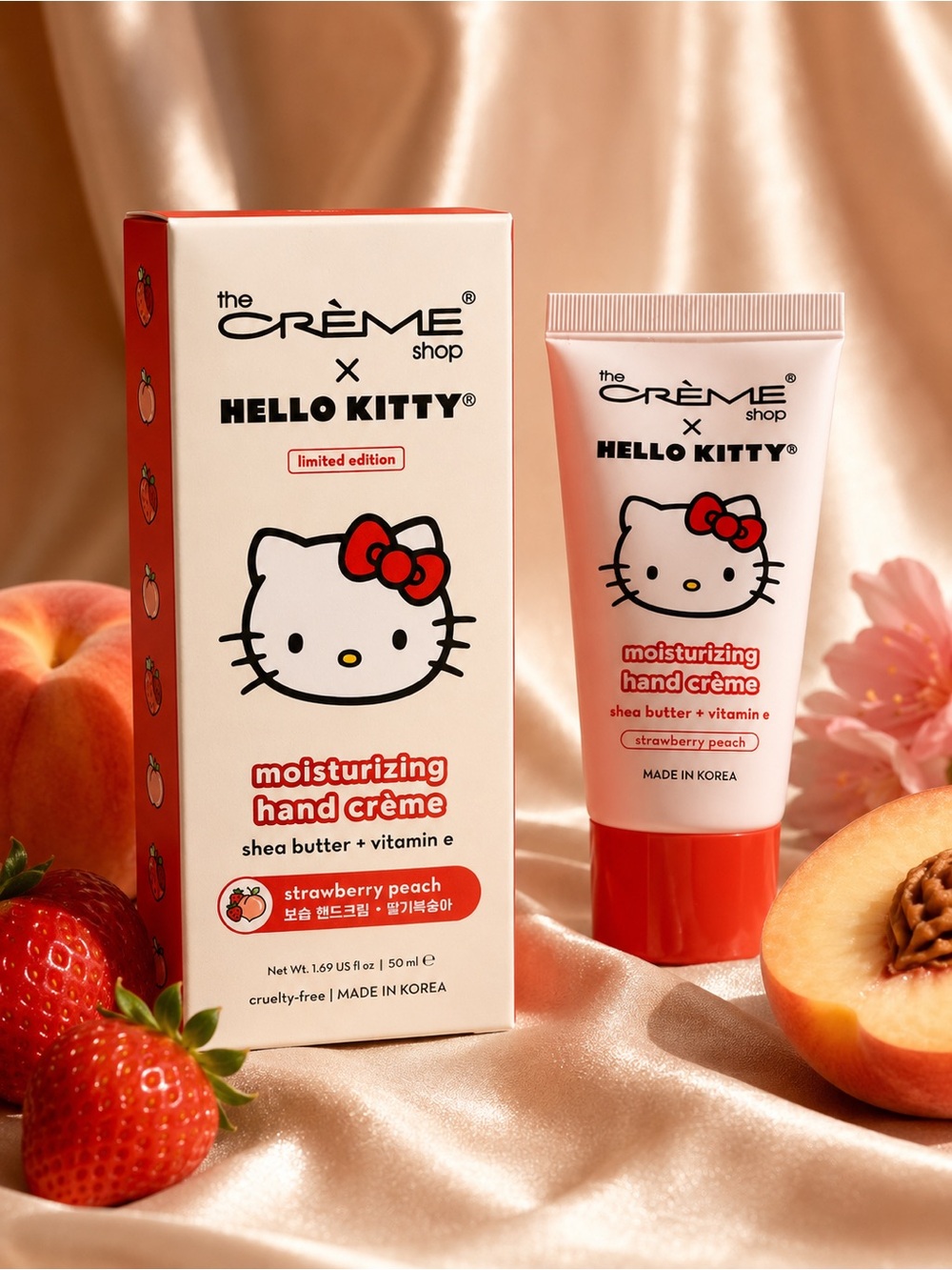 The Crème Shop x Hello Kitty Moisturizing Hand Crème Strawberry Peach